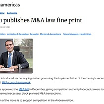 Peru publishes M&A law
